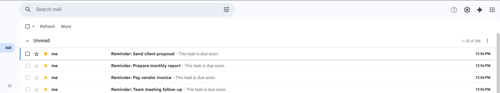 Reminder Emails Sent
